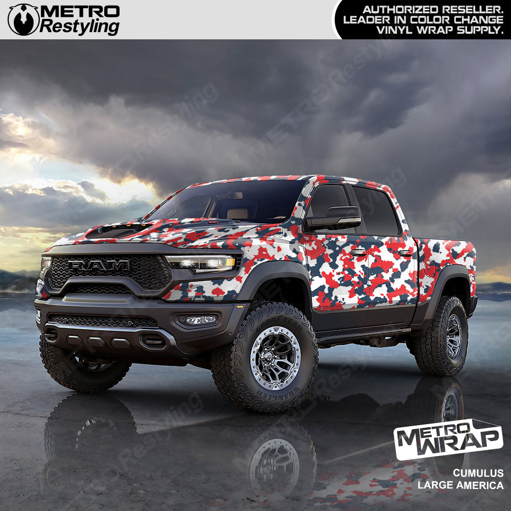Cumulus America Camo Vinyl Truck Wraps