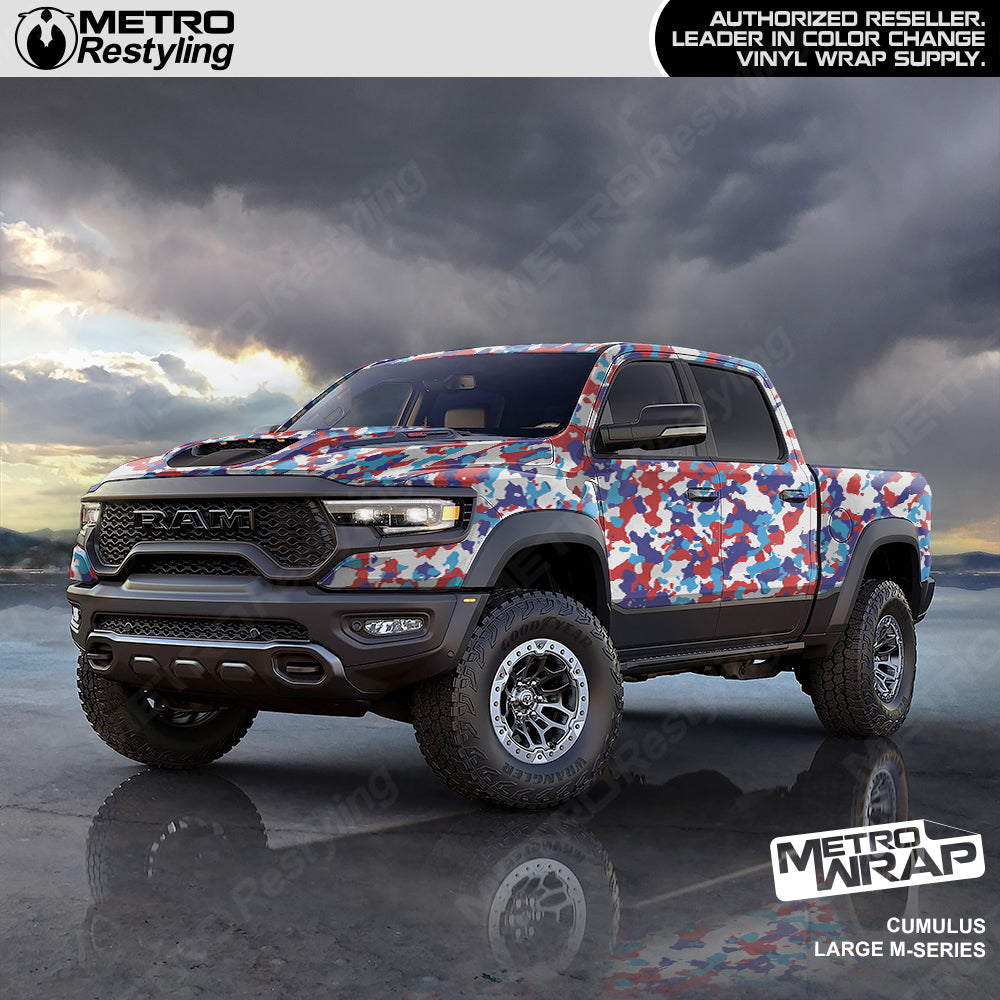 Cumulus M Series Camo vinyl truck wrap