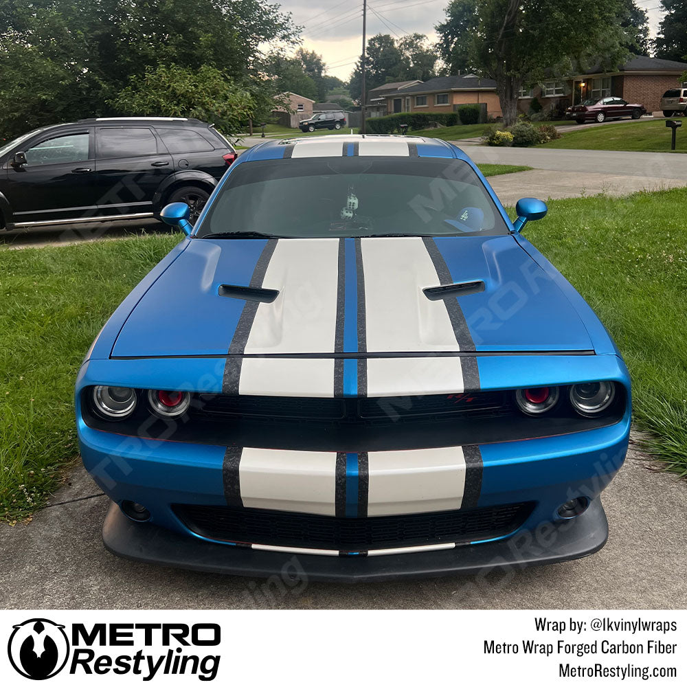 carbon fiber stipes vinyl wrapped