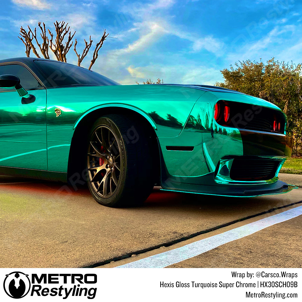 Gloss Turquoise Super Chrome Wrap