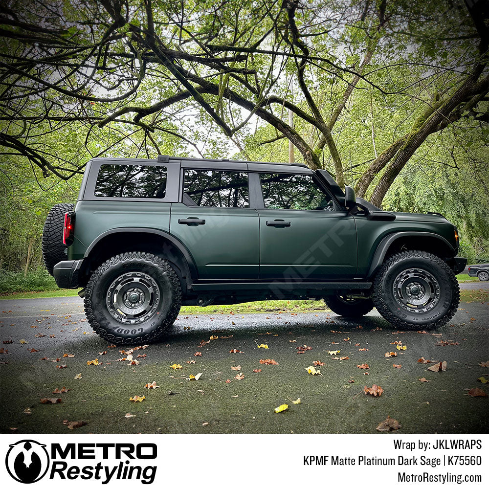 Dark Sage Vinyl Car Wrap