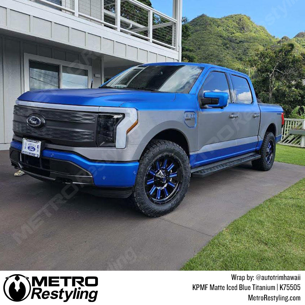 Matte Blue Ford Wrap