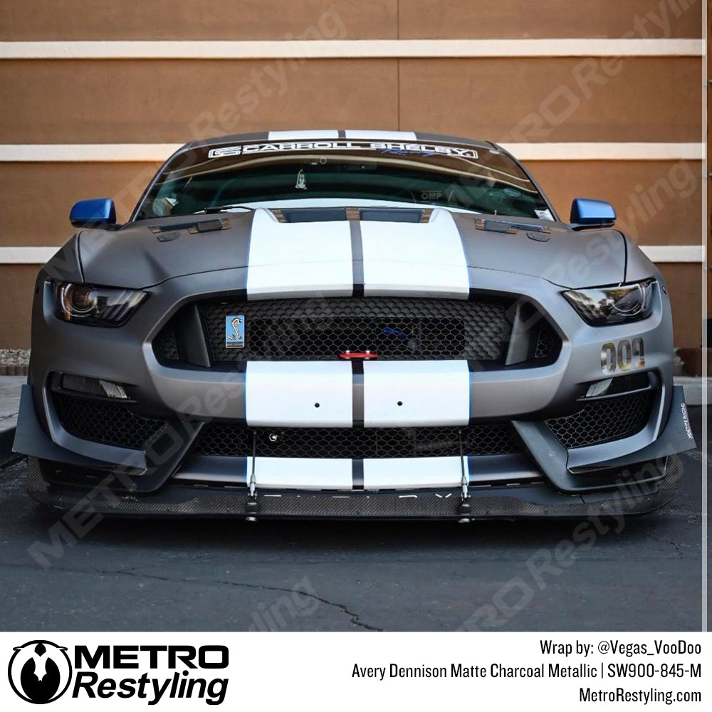 Matte Charcoal Metallic Vinyl Car Wrap