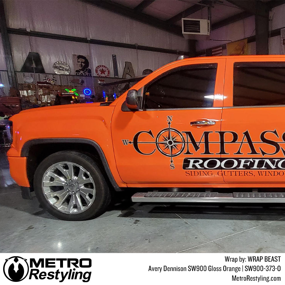 Gloss Orange Vinyl Car Wrap