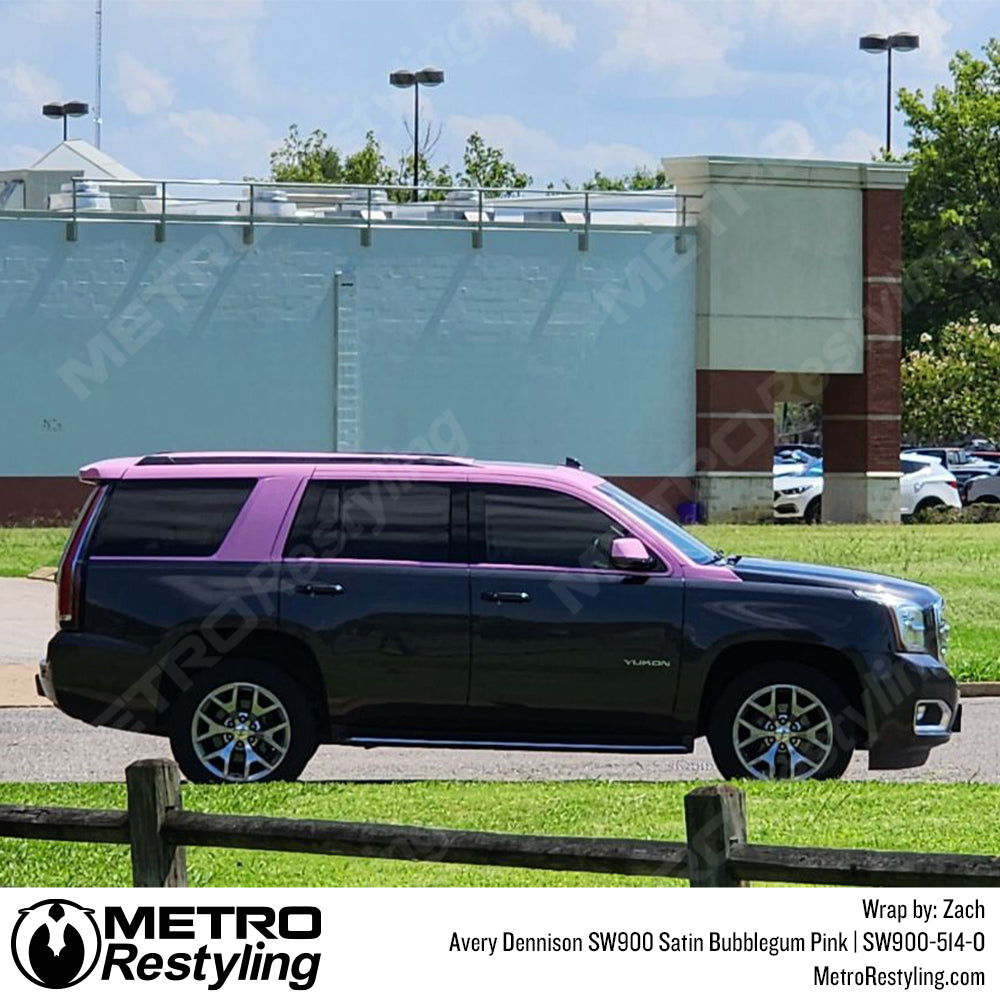 pink vinyl car wrap