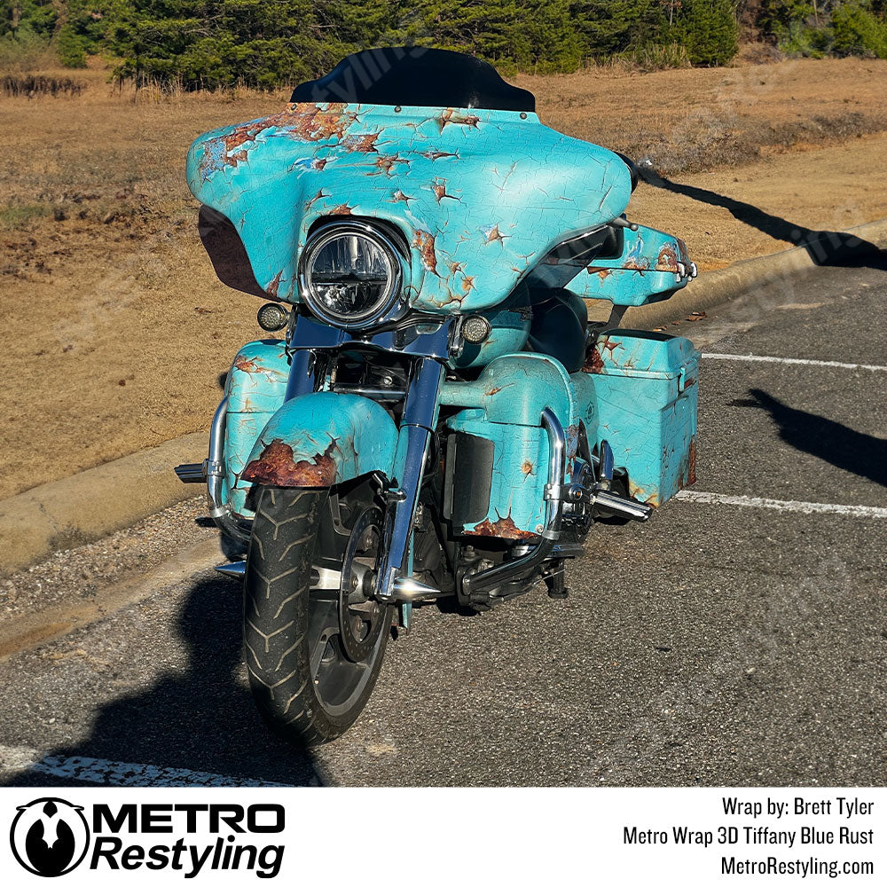 Harley Davidson 3D Rust Vinyl Wrap