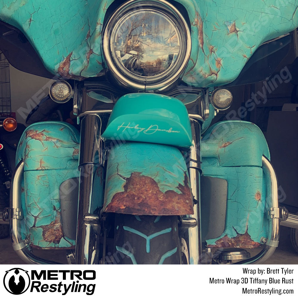 Harley Davidson 3D Rust Vinyl Wrap