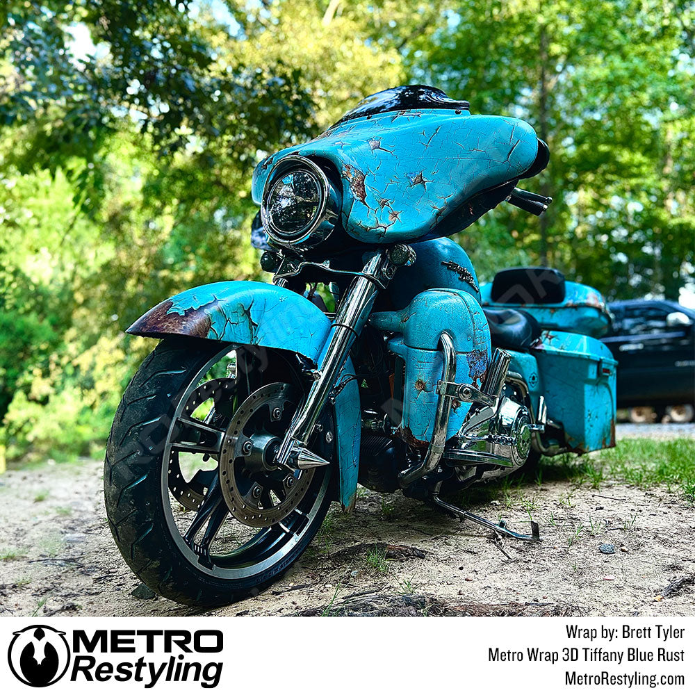 Harley Davidson 3D Rust Vinyl Wrap