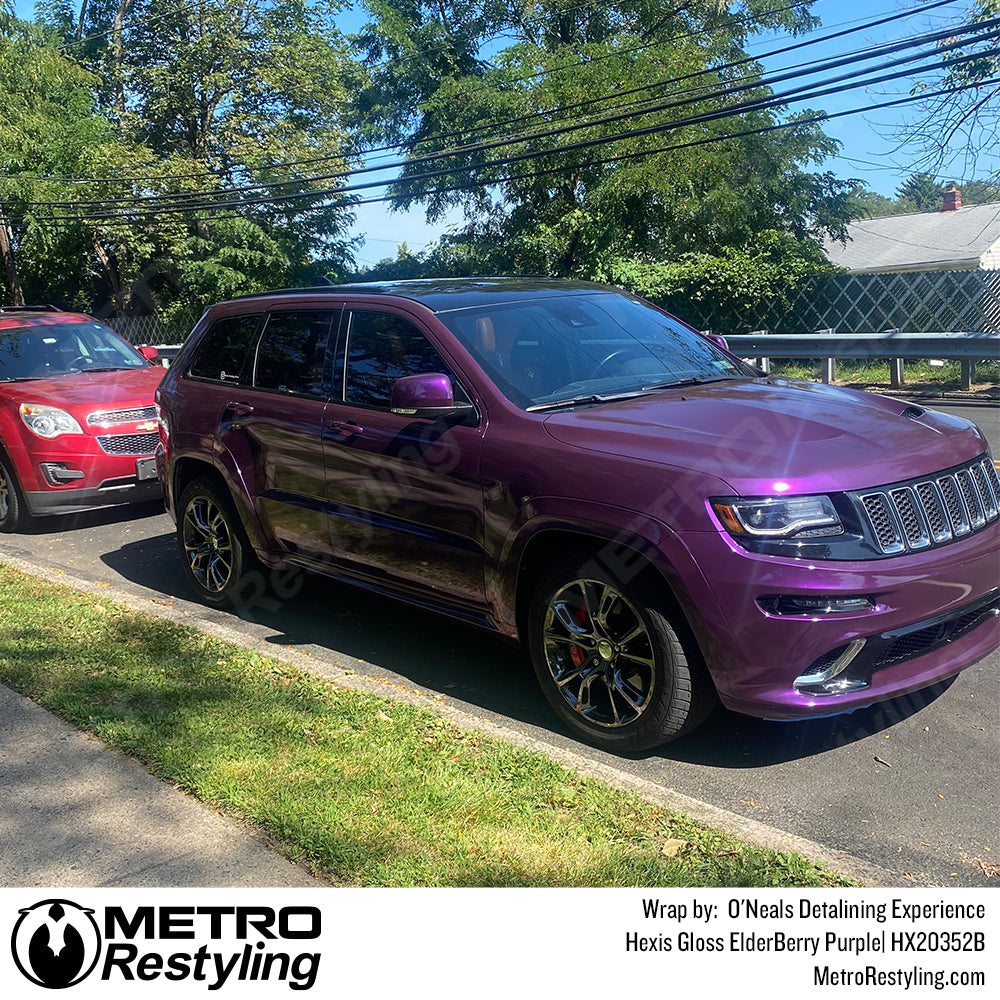 Hexis Gloss Elderberry purple jeep Wrap