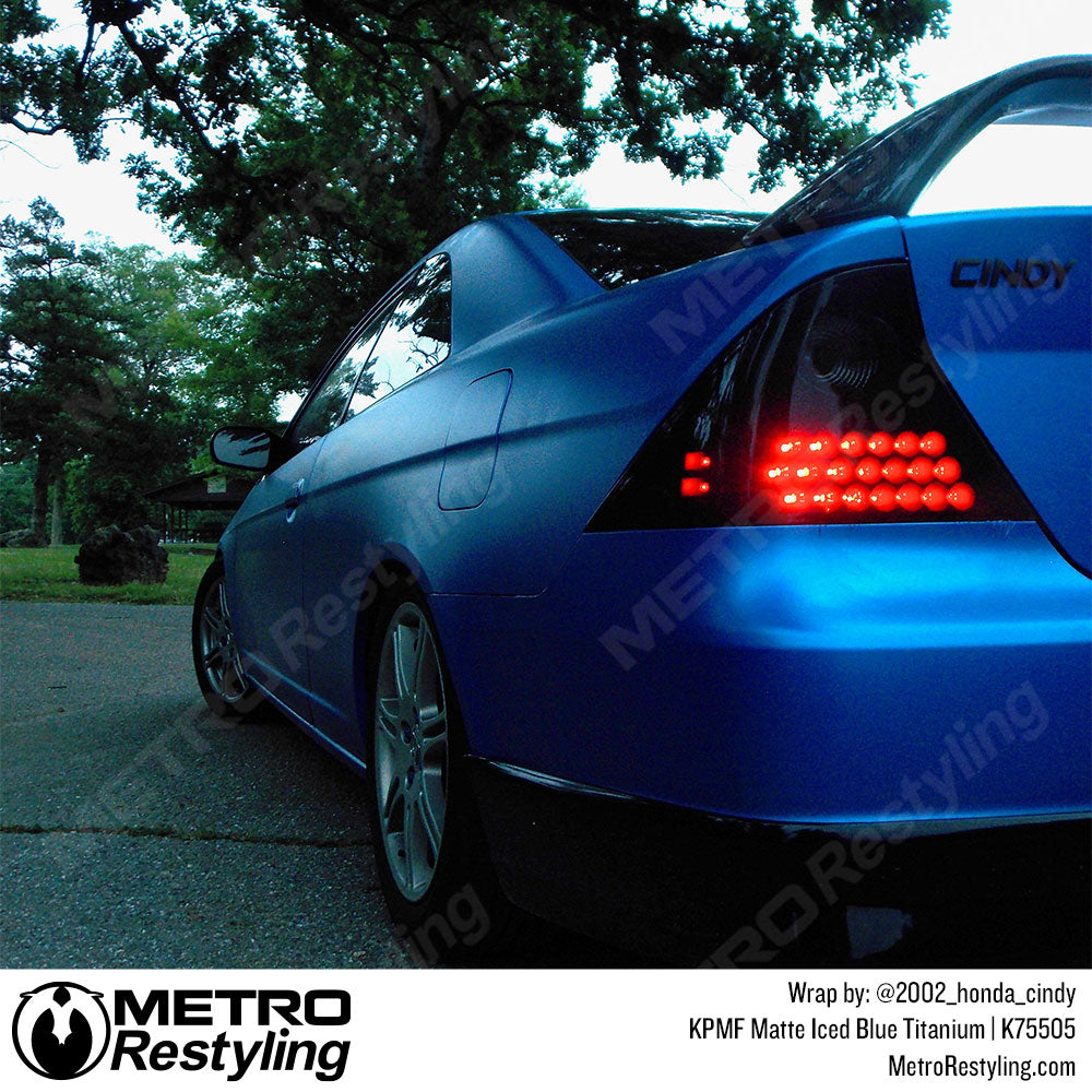 Iced Blue Titanium Vinyl Wrap