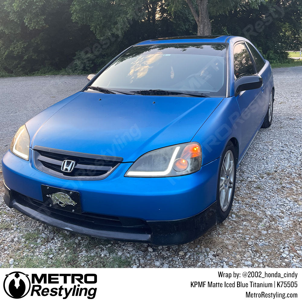 Iced Blue Titanium Vinyl Wrap