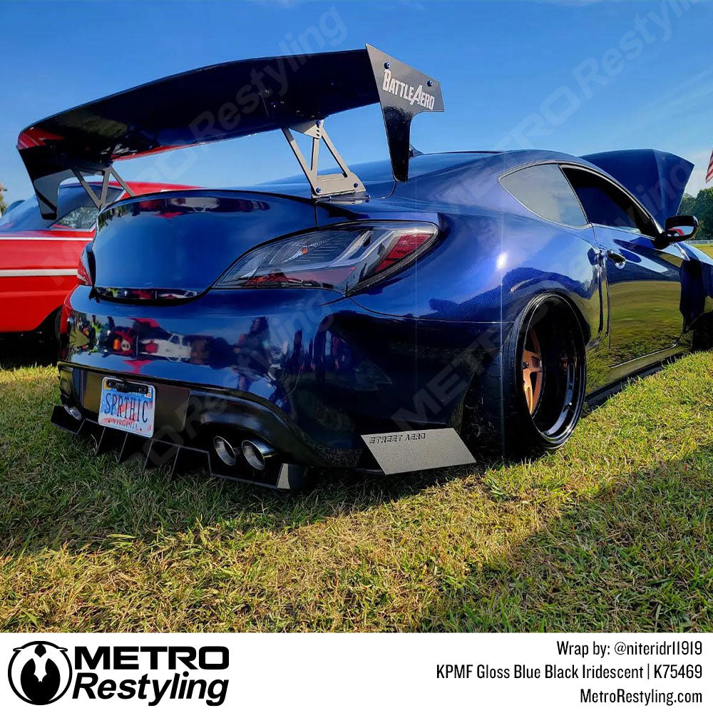 Gloss Blue vinyl car wrap