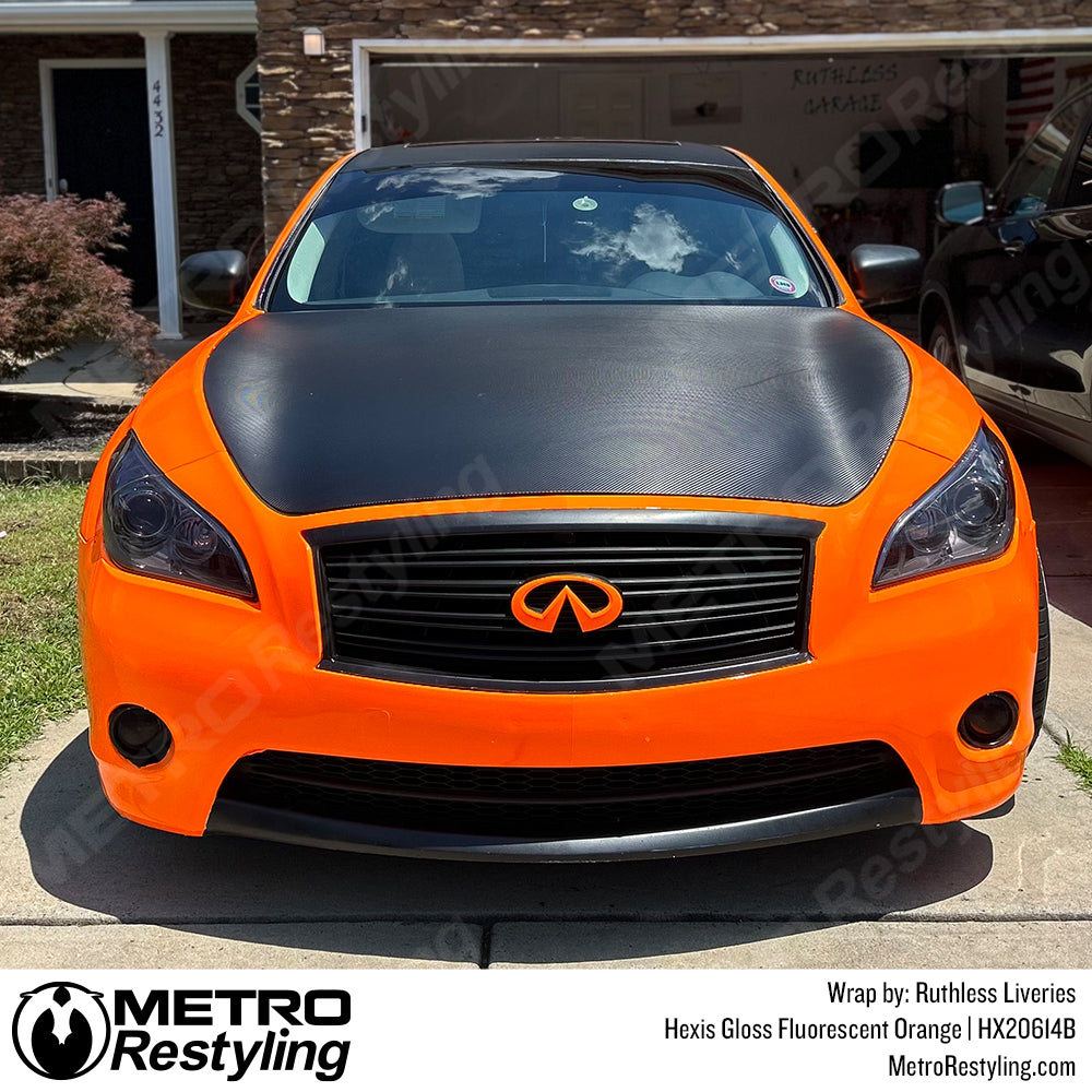 Orange Car Vinyl Wrap