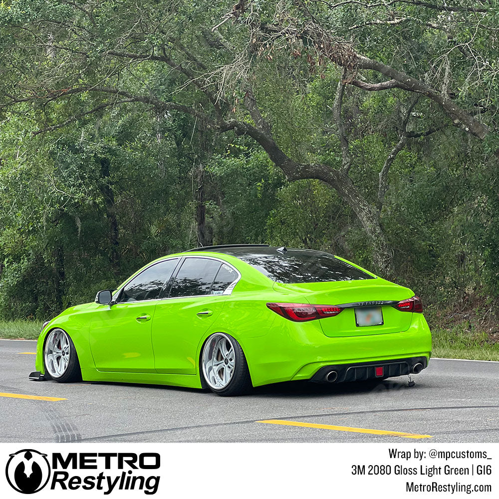 gloss green vinyl car wrap