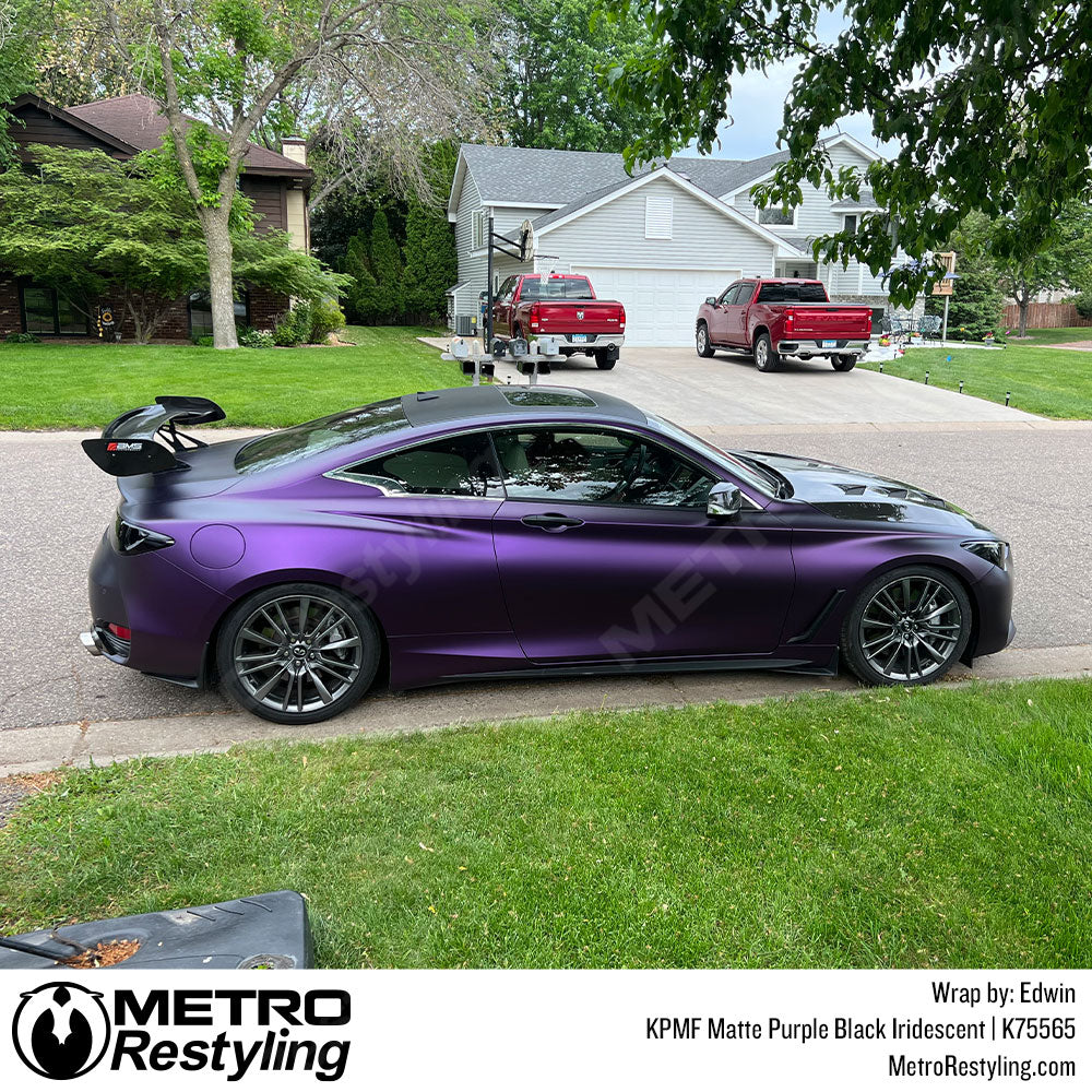 Purple Black Infiniti Q60 Wrap