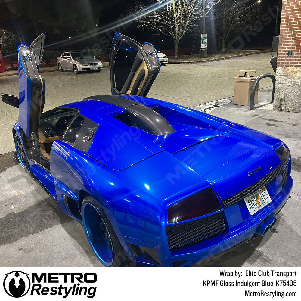 KPMF Gloss Indulgent Blue Lamborghini Vinyl Wrap