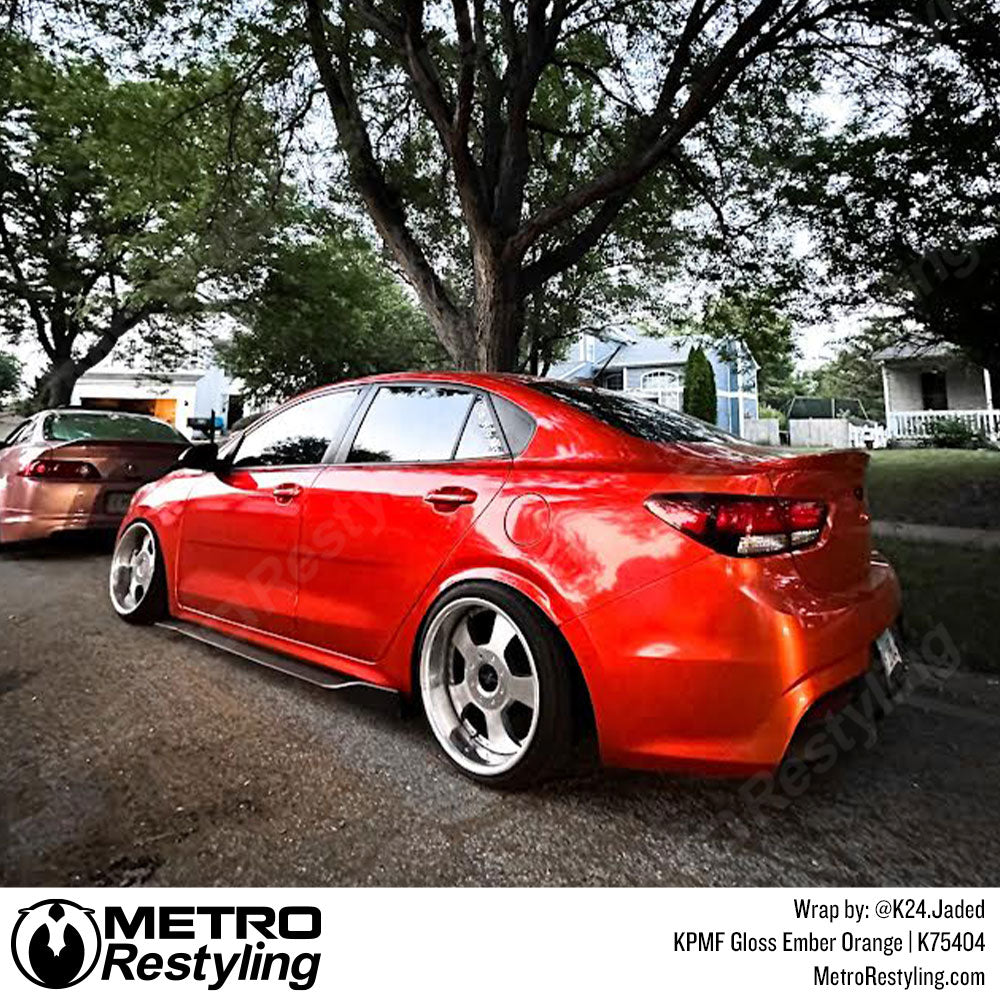 Ember Orange Gloss Kia Vinyl Wrap