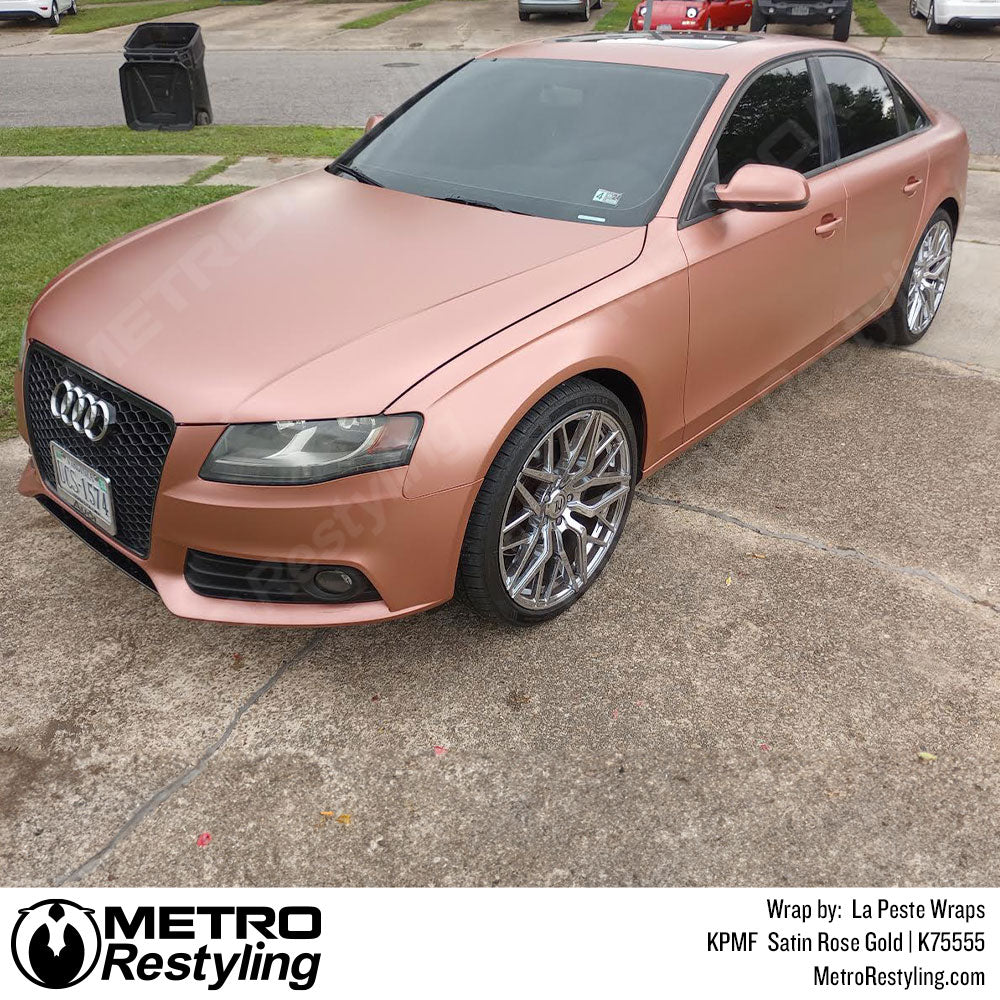 rose gold vinyl car wrap