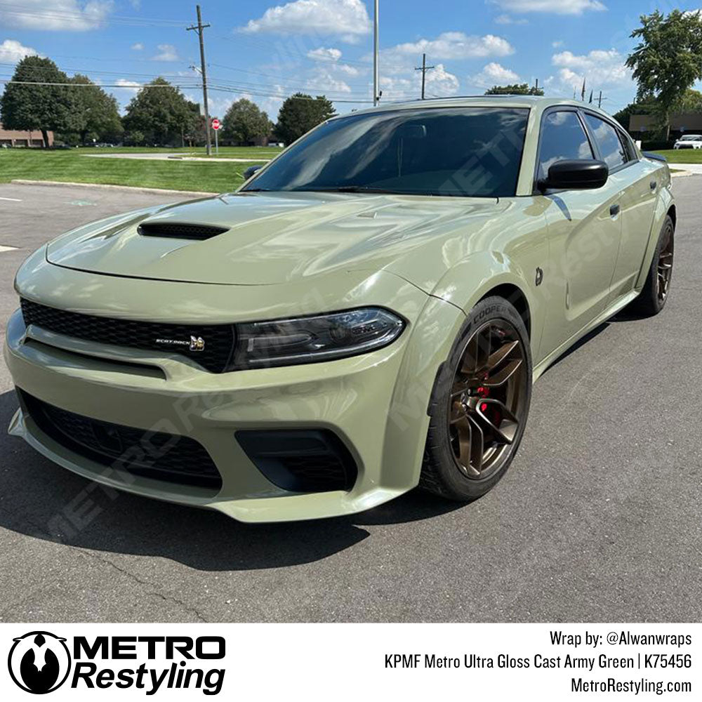 Army Green Dodge Wrap
