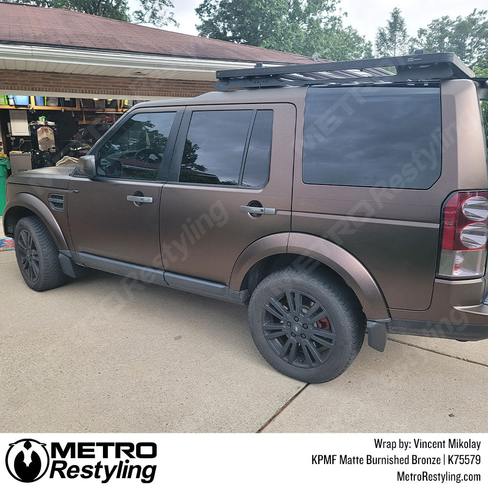 Matte Burnished Bronze Vinyl Wrapped Land Rover