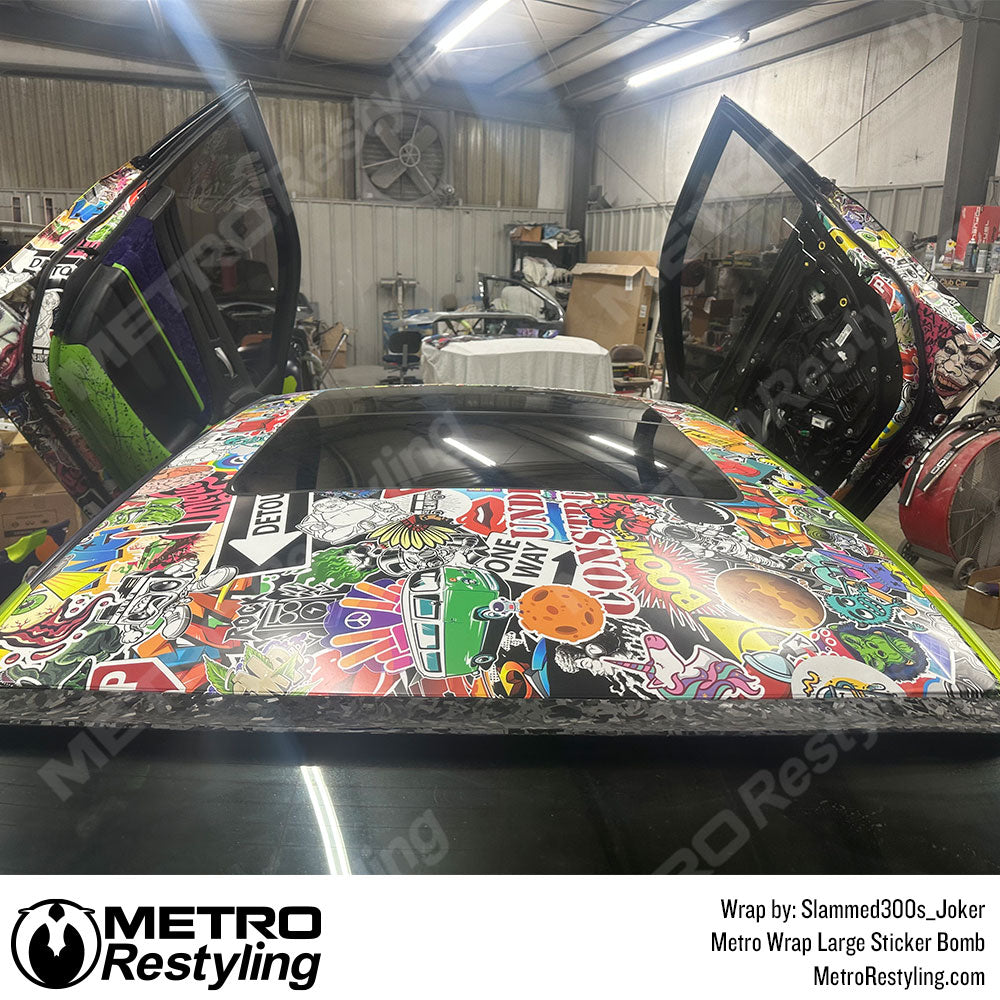 Large Sticker bomb 300 vinyl Wrap