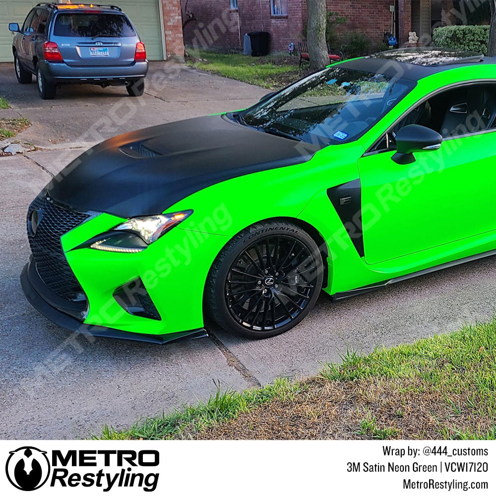 neon green lexus wrap