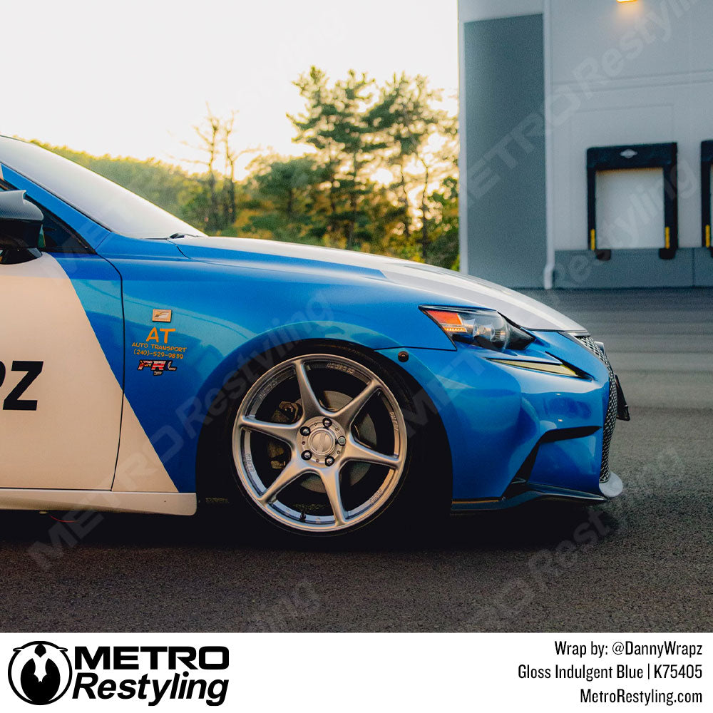 Blue Vinyl Wrap Lexus