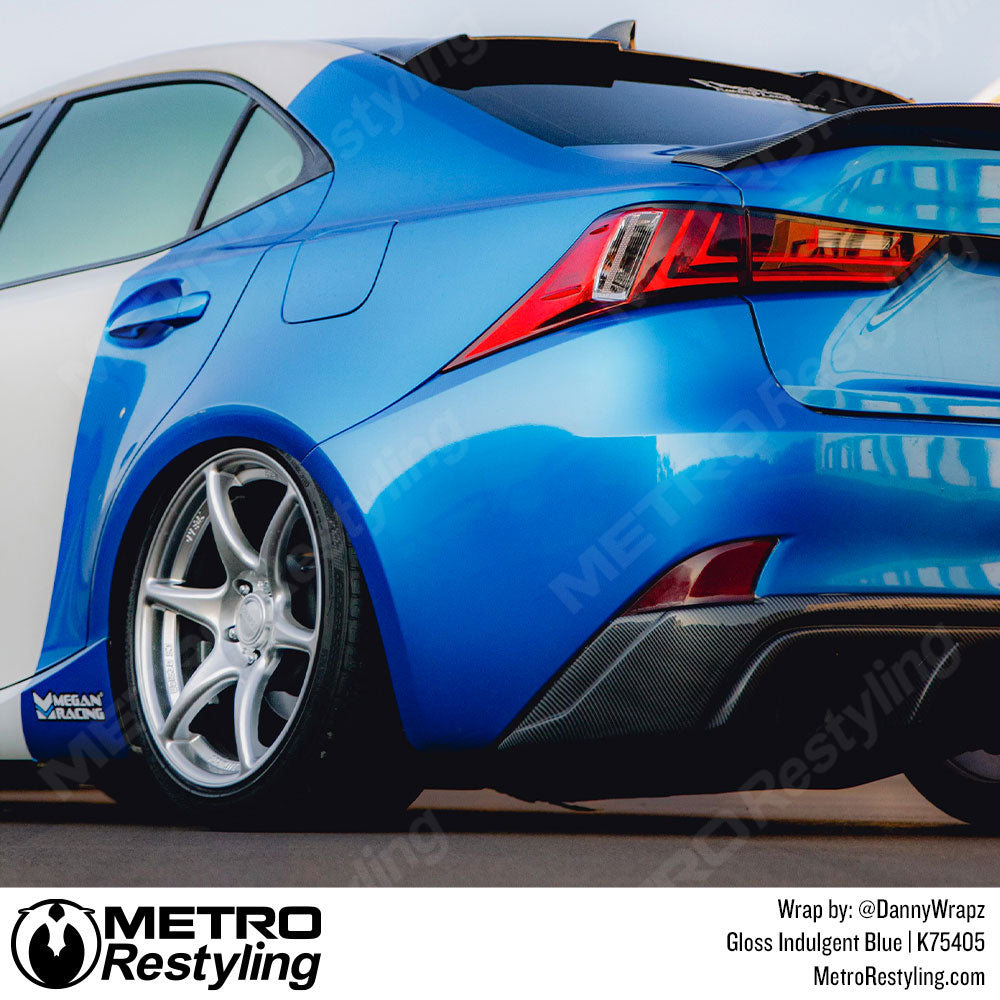 Lexus Blue Vinyl Wrap