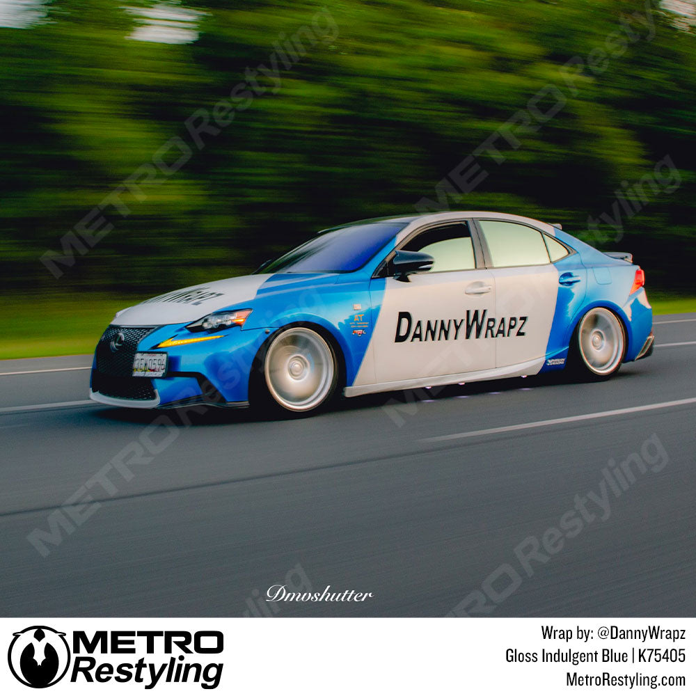 Blue Lexus Vinyl Wrap