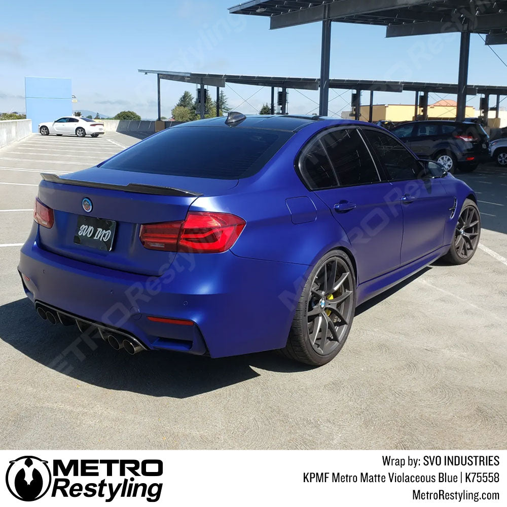 BMW Blue Vinyl Wrap