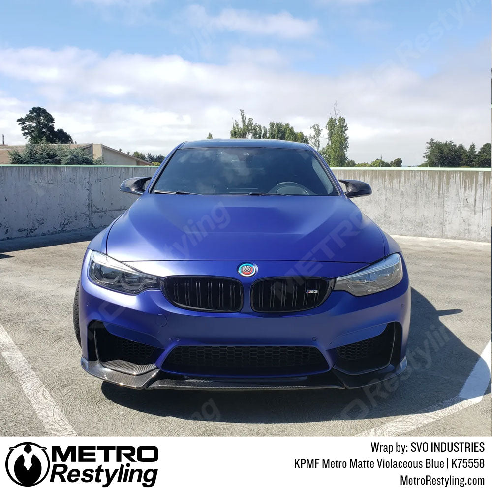 BMW Blue Vinyl Wrap