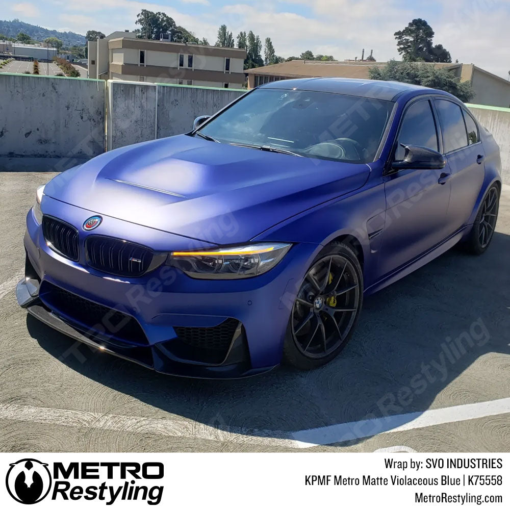 BMW Blue Vinyl Wrap
