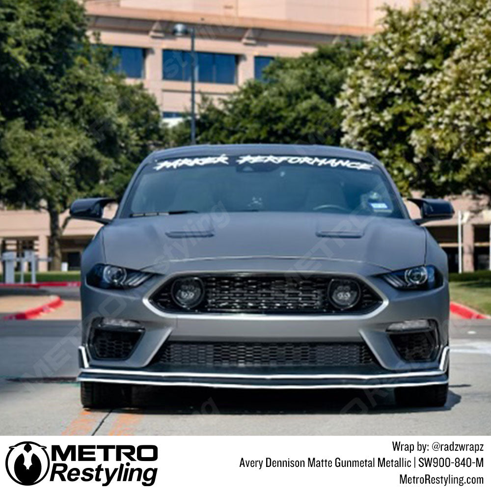 ford mustang metal vinyl wrap