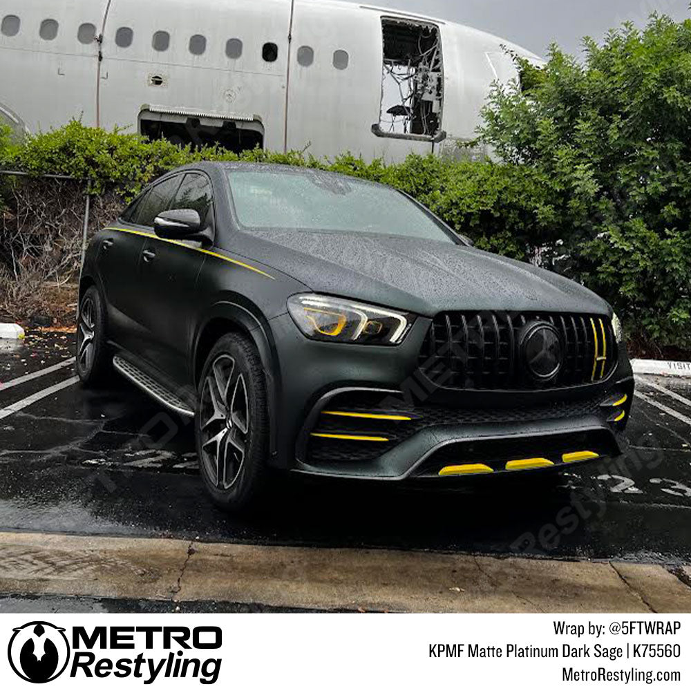 Matte green benz wrap