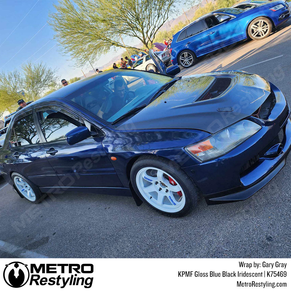 Blue Black Mitsubishi Wrap