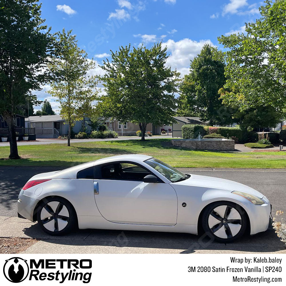 Vanilla Vinyl Wrap Car