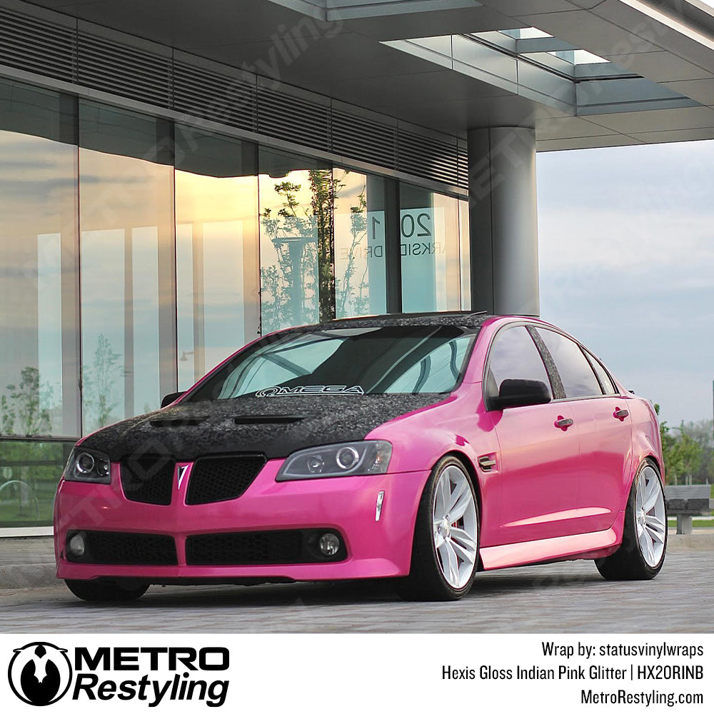 pink glitter car vinyl wrap