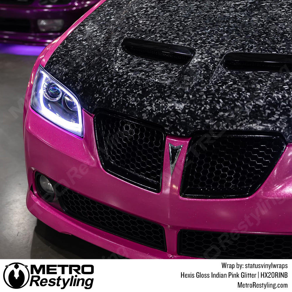 pink glitter car vinyl wrap