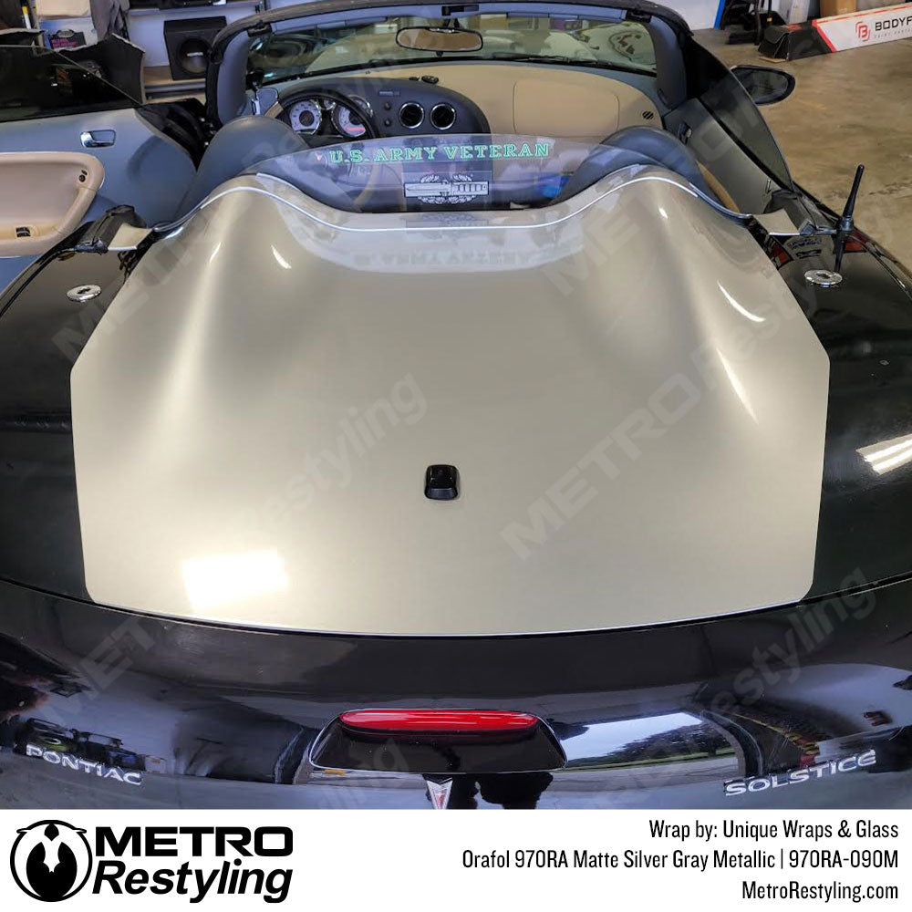 Matte silver Pontiac Wrap