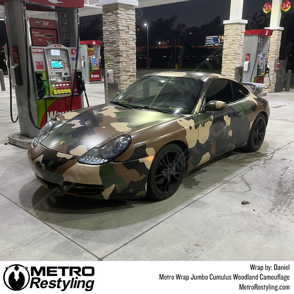 Camo Wrapped Porsche