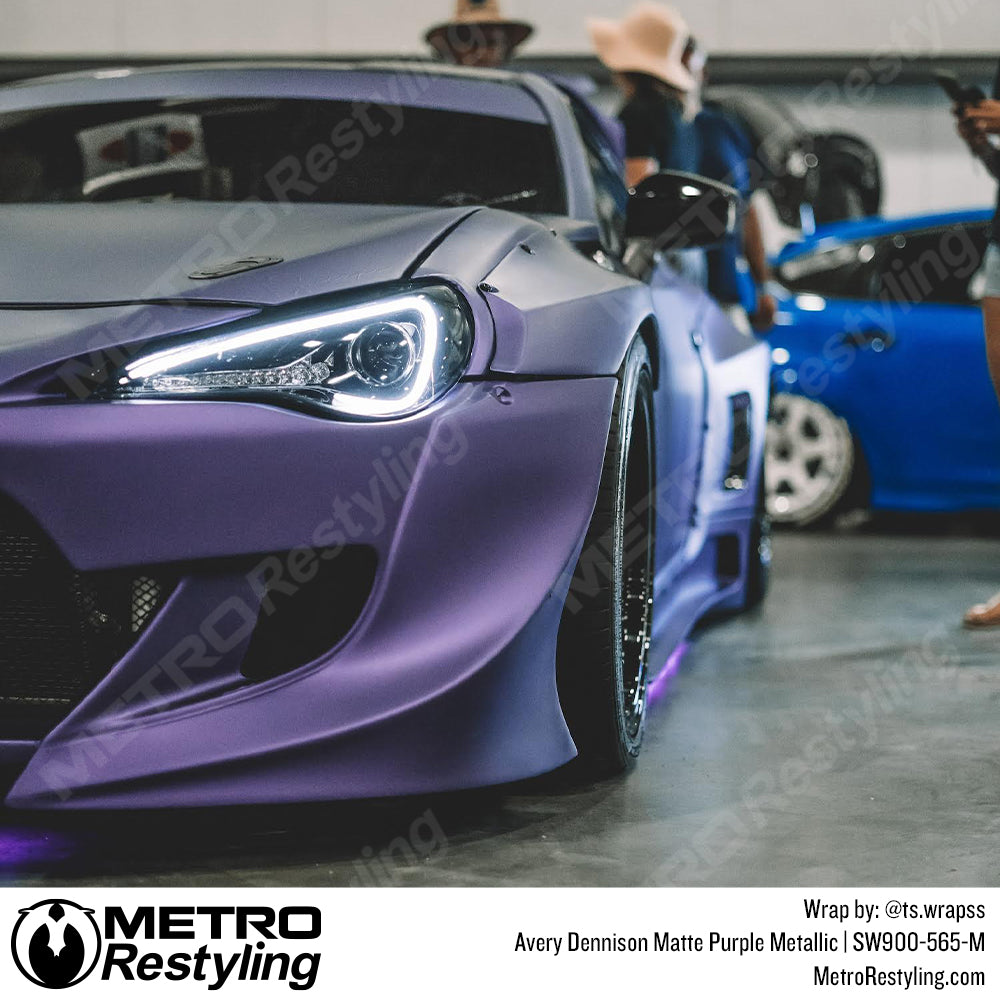 Matte Purple Metallic vinyl car wrap