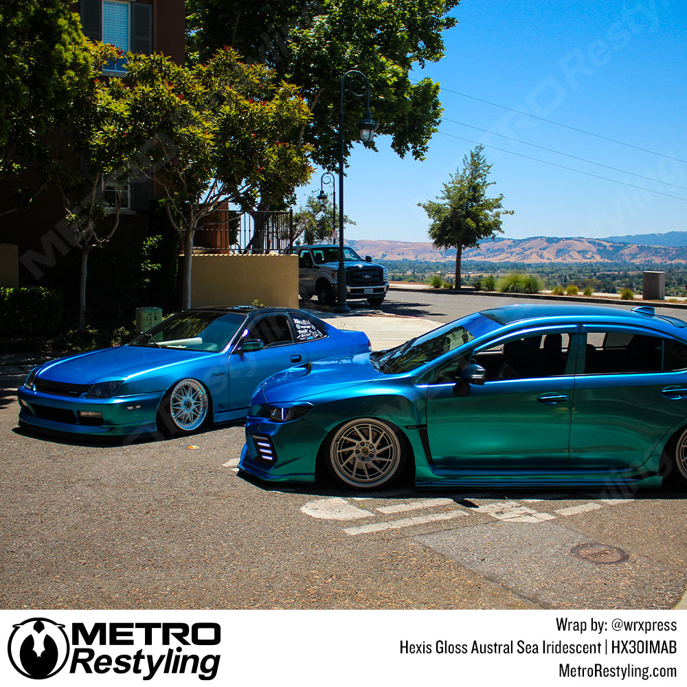 Gloss Austral Sea Vinyl Wrapped Cars