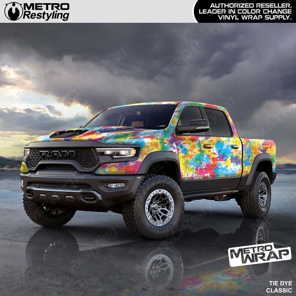 Tie Dye Truck Vinyl Wrap