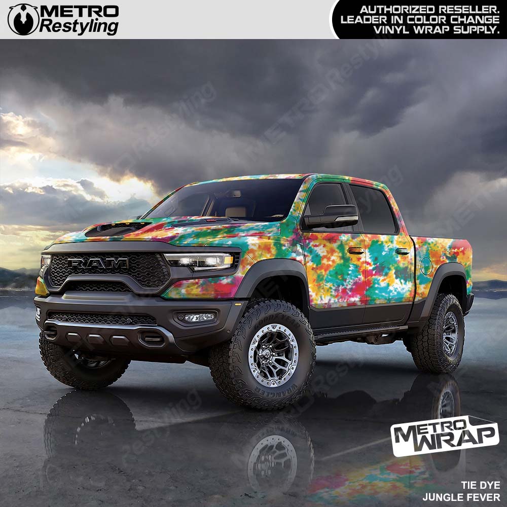 Tie Dye Truck Vinyl Wrap