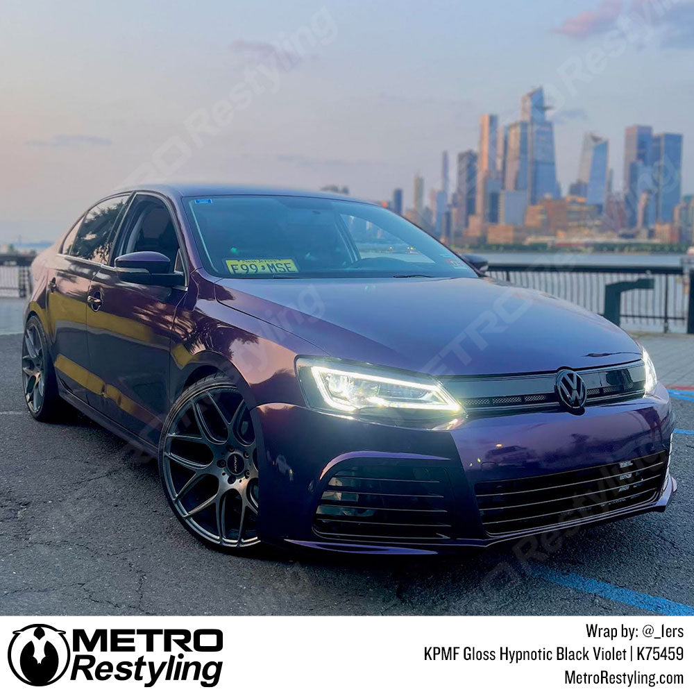 purple vinyl car wrap