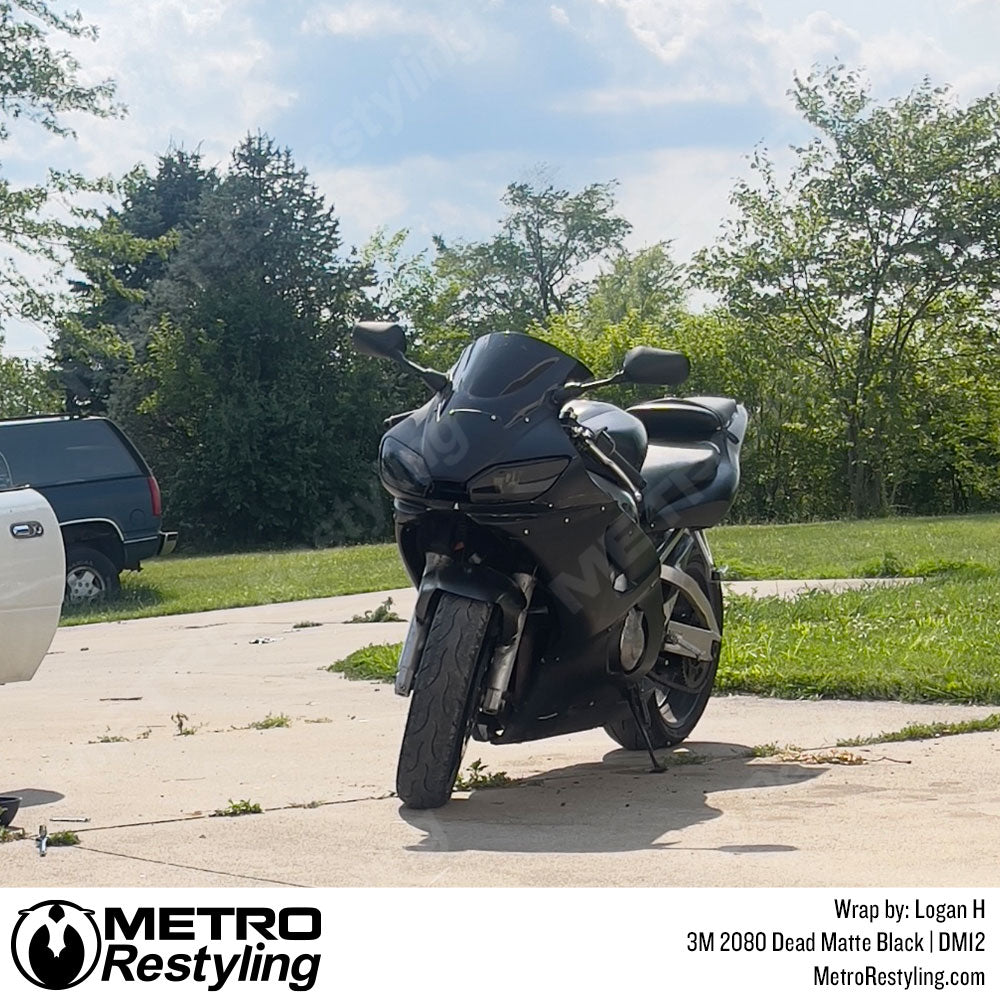 vinyl wrap black bike