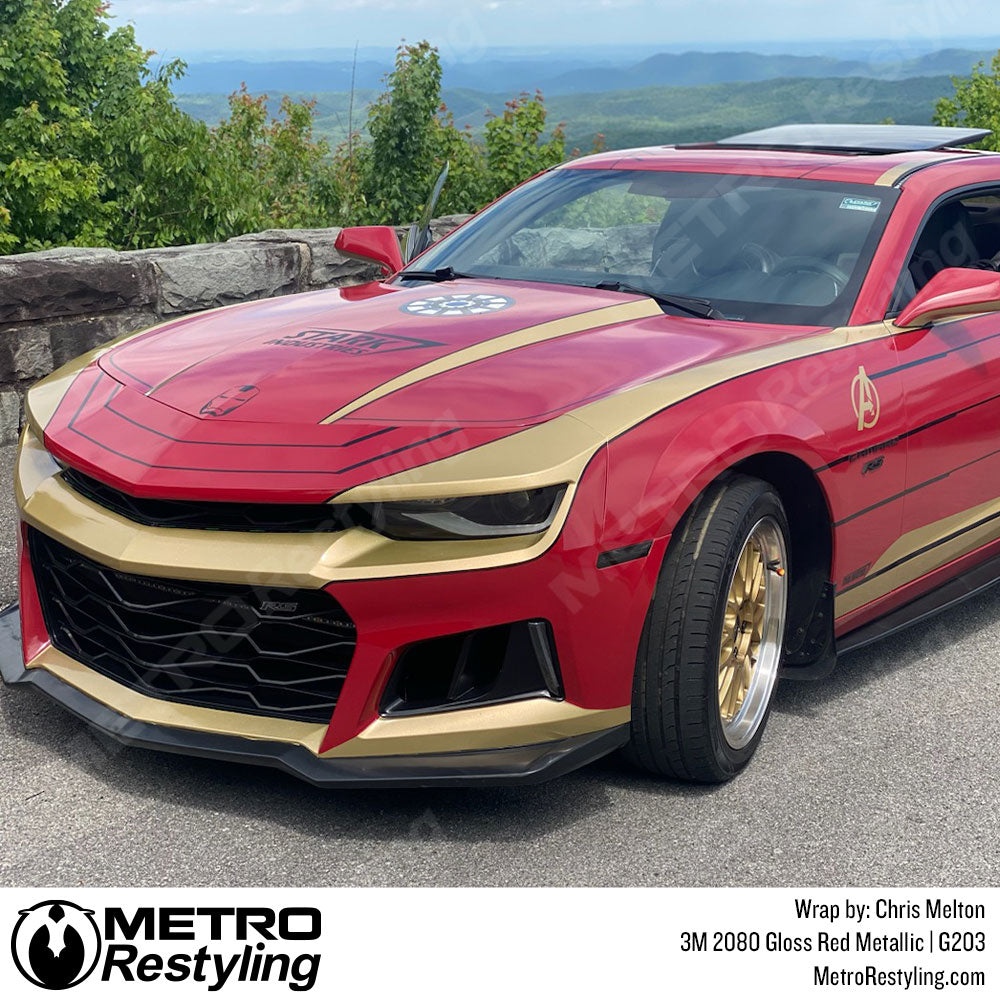 red vinyl wrap