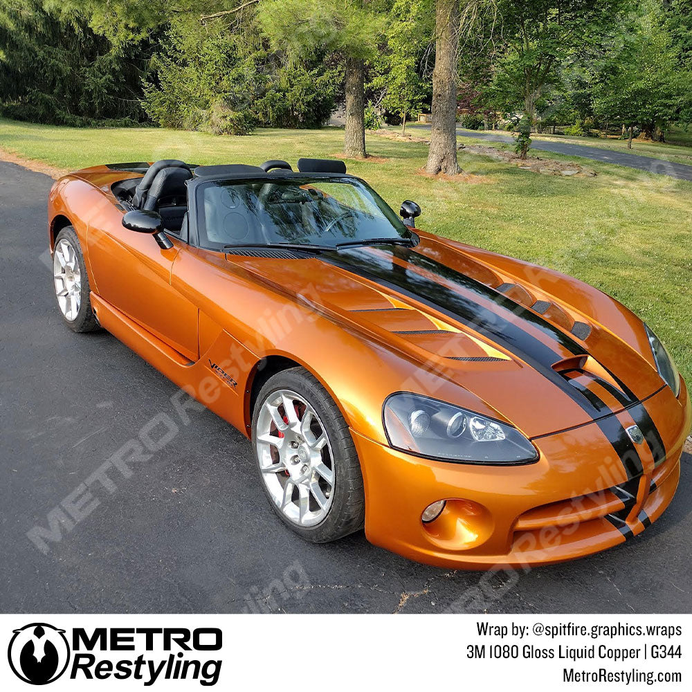 gloss orange vinyl wrap