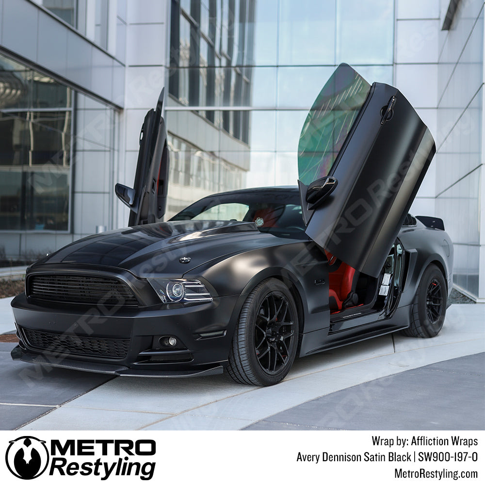 Satin Black Mustang