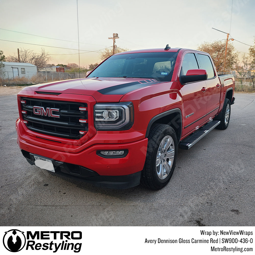 red gloss vinyl wrap